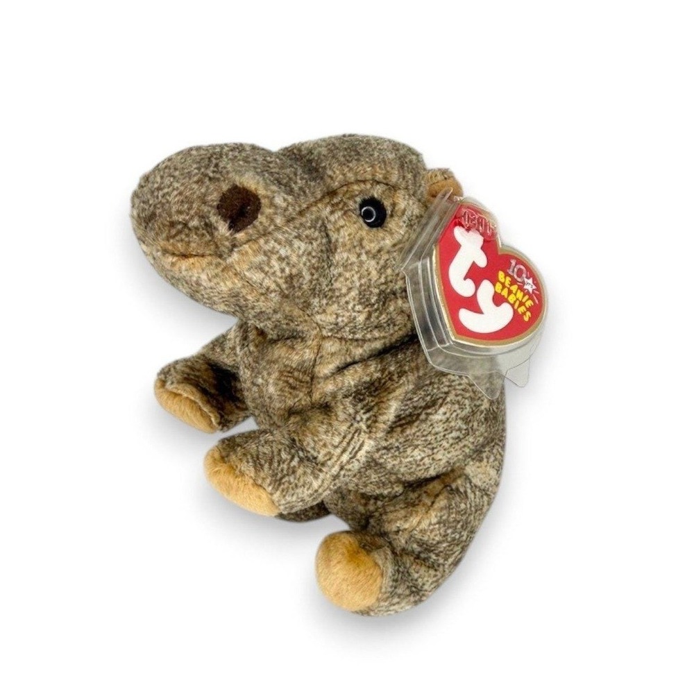Tubbo the‎ Hippo | Riverbank Lounger | Mint Heart Tag TY Beanie Baby